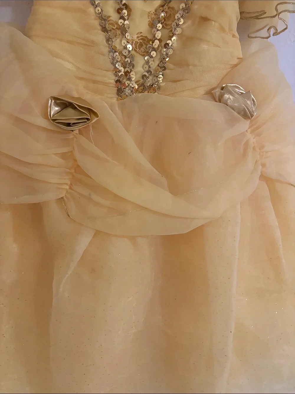 Disney Yellow belle Princess Ball Gown Kids Costume
